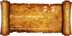 Pissel Harmatka névjegykártya